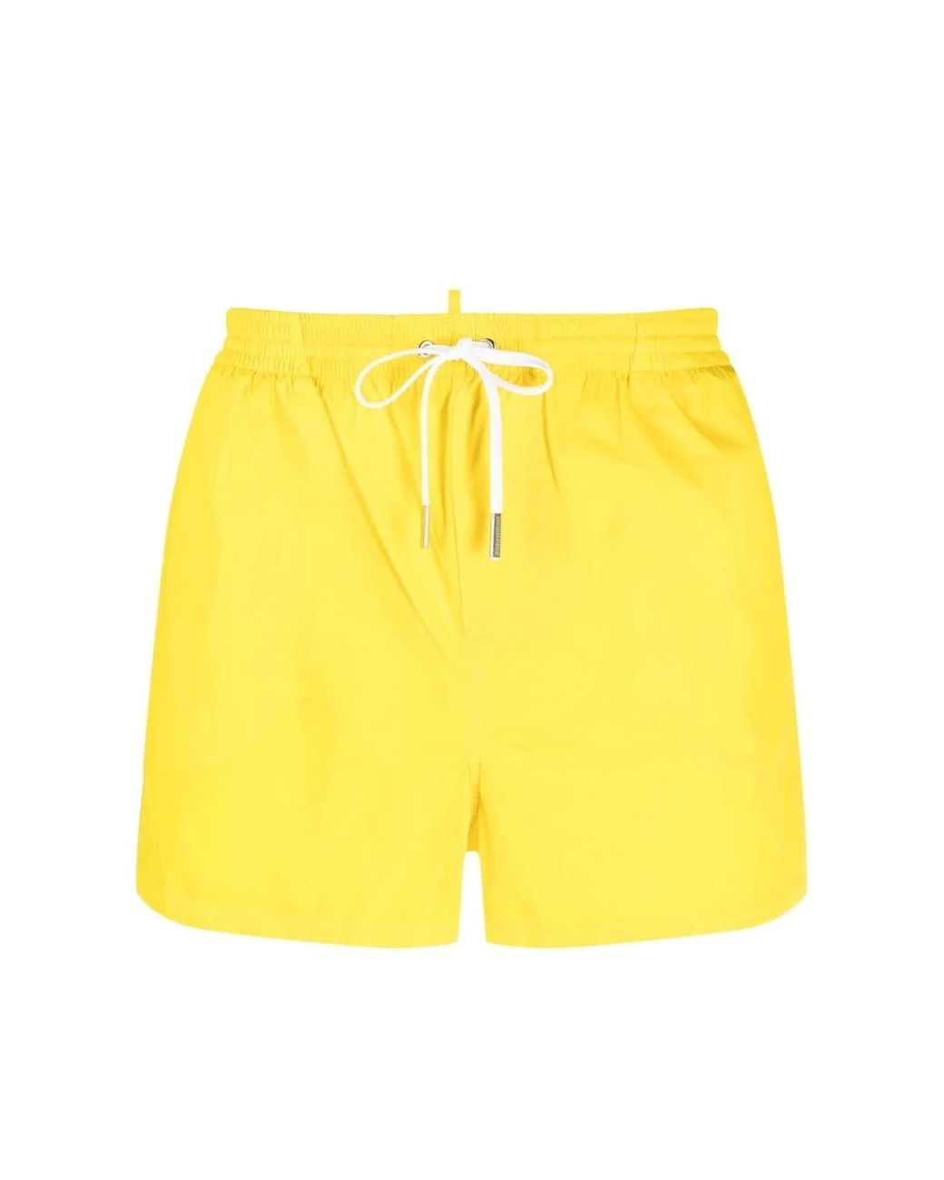 DSquared² Yellow Icon Logo Swim Shorts for men