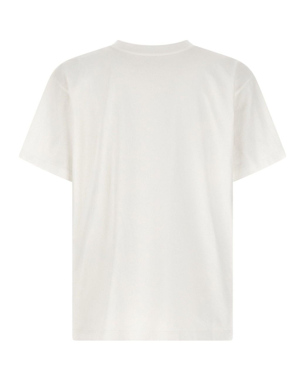 MM6 by Maison Margiela White Chiave Print Cotton T-Shirt for men