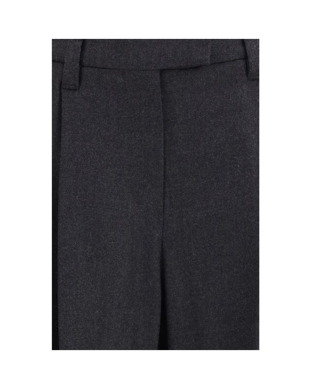 Brunello Cucinelli Blue Wool Oves Aries Dress Pants