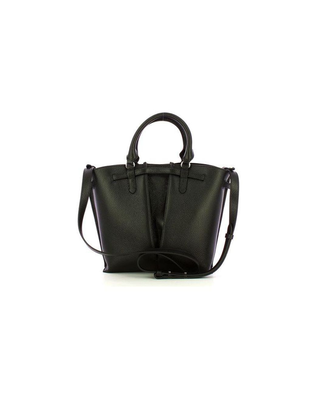 Coccinelle Black Tote Bag Genuine Leather Tote-Bags
