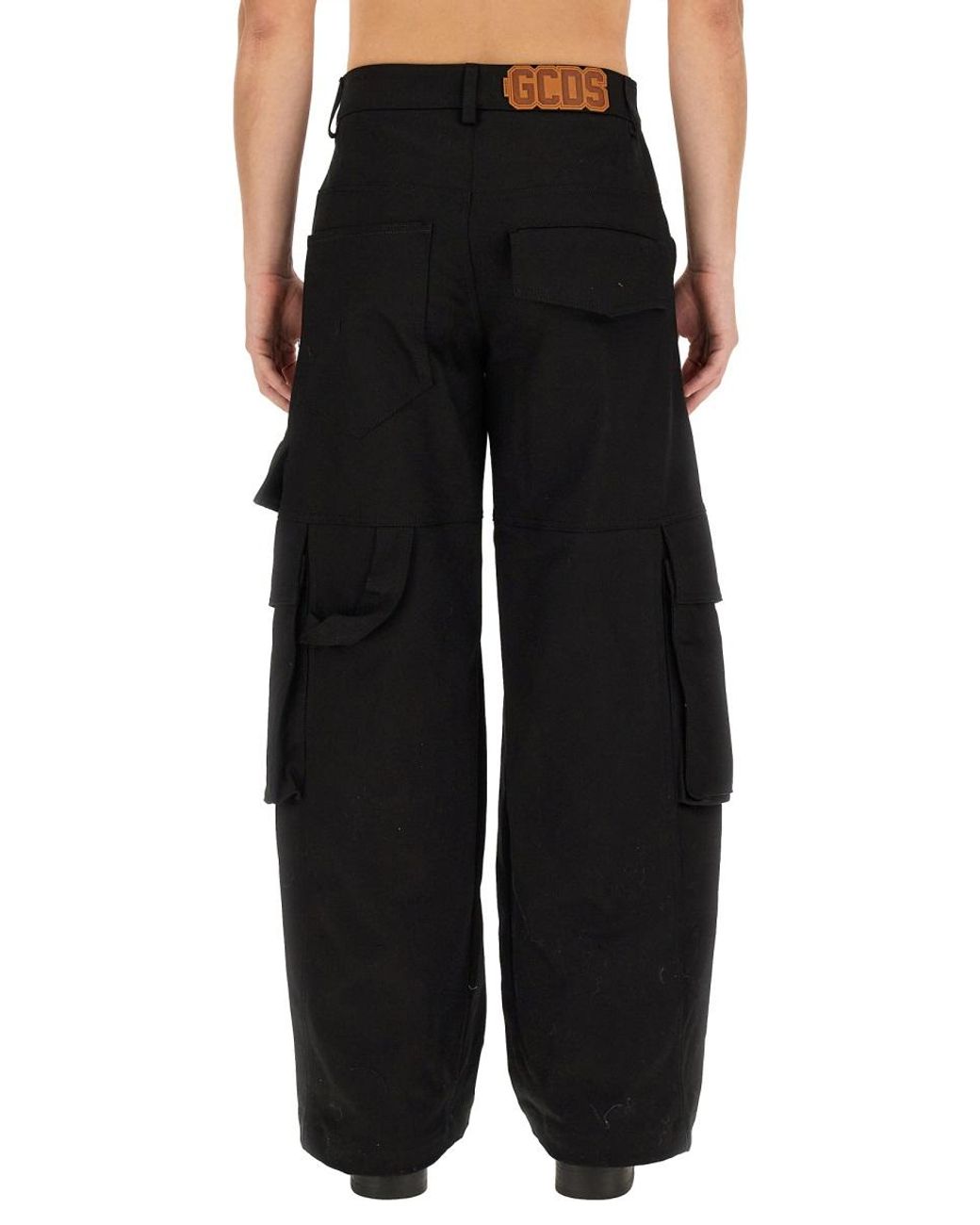 Gcds Black Gcds Cotton Trousers for men
