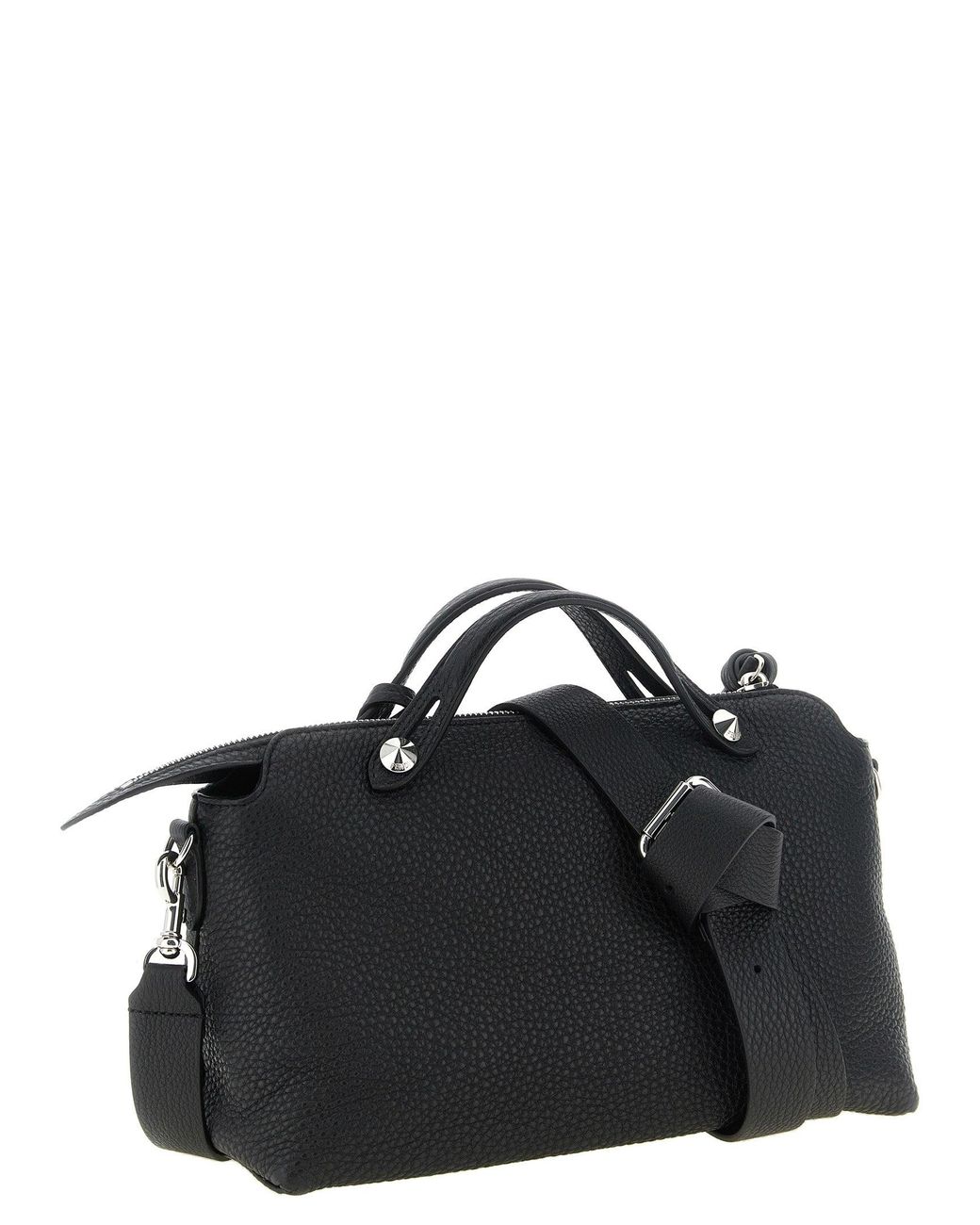 Fendi Black Fendi Calfskin Leather Shoulder Bag