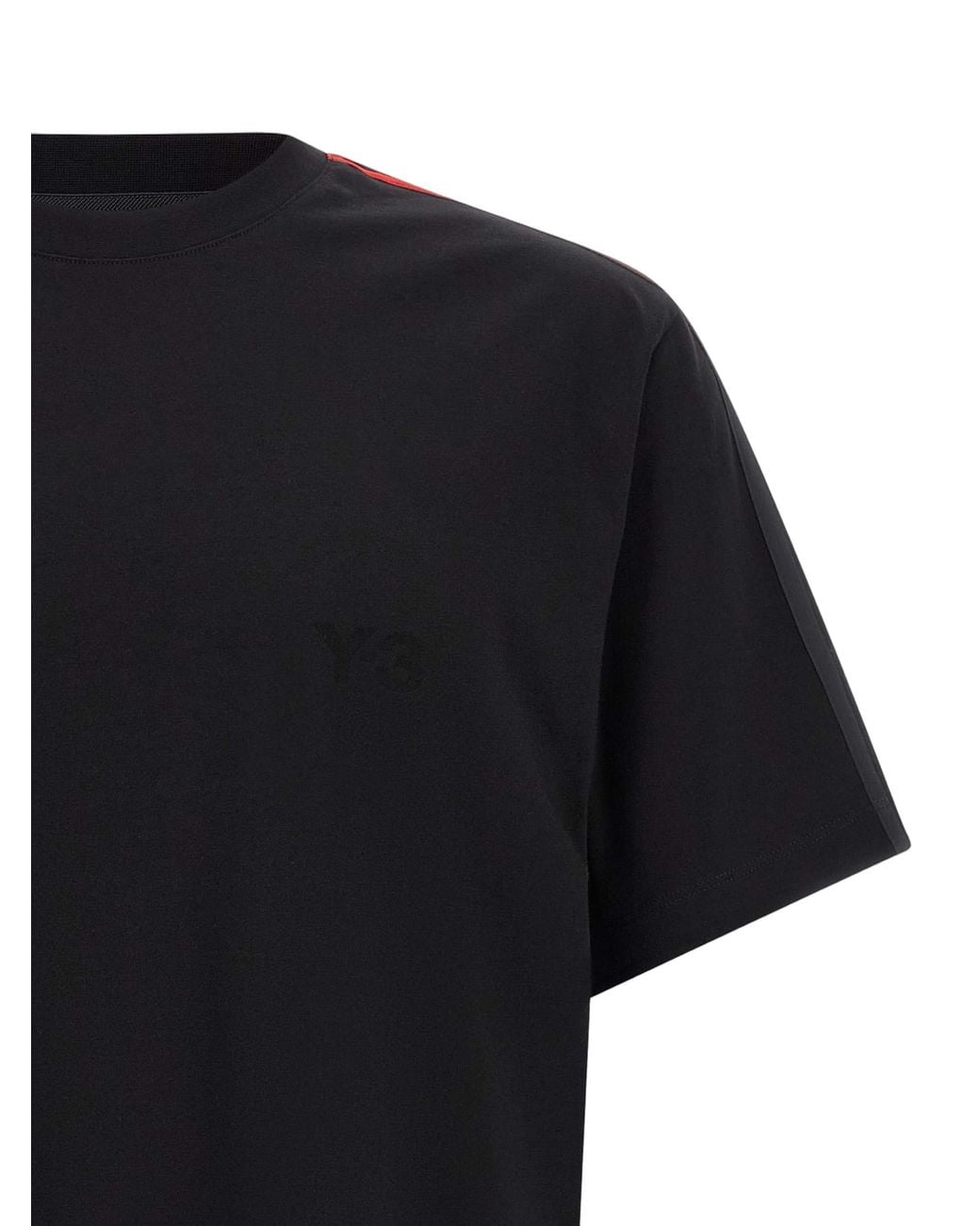 Y-3 Black Gradient Stripes' T-Shirt for men