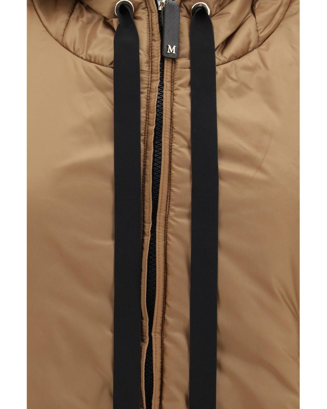 Max Mara Natural Hooded Padded Vest Outer: Polyamide Puffer Jackets