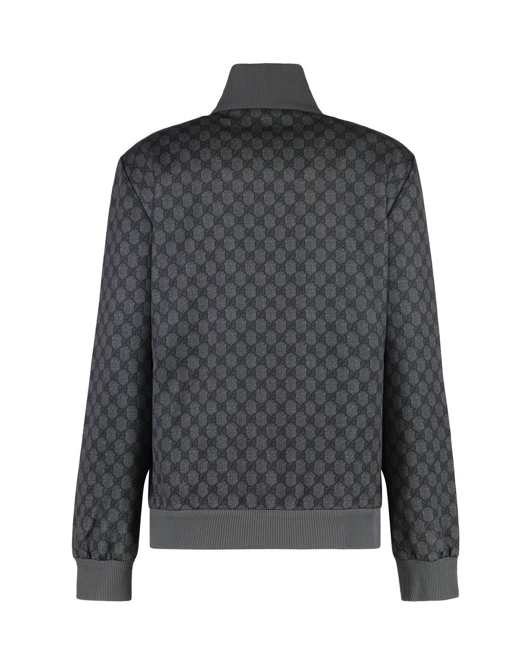 Gucci Black Cotton Blend Full-Zip Sweatshirt Polyester Sweatshirts