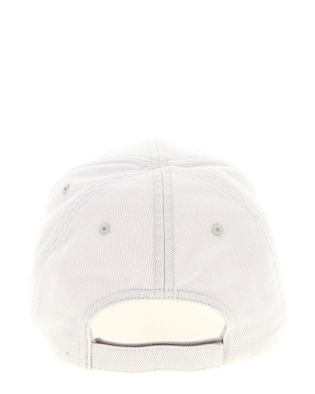 Balenciaga Masking Tape Logo Baseball Cap in White | Lyst