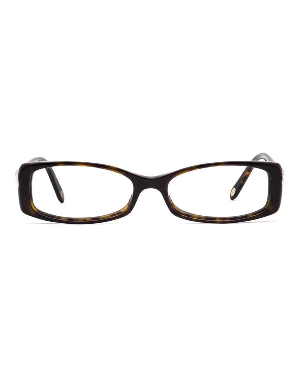 Tiffany & Co Brown Eyeglasses Rectangle Full Rim, Dark Frame And Clear Demo Lenses Lens Tf20168015 Sunglasses