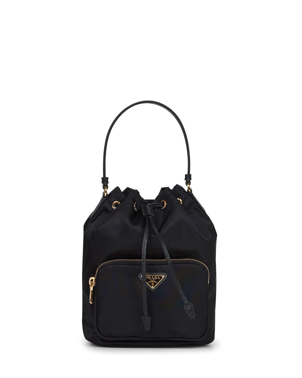 Prada Black Bucket Bag Duet