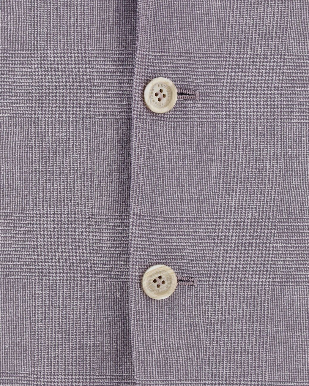 Brunello Cucinelli Purple Wool Linen Blazer for men