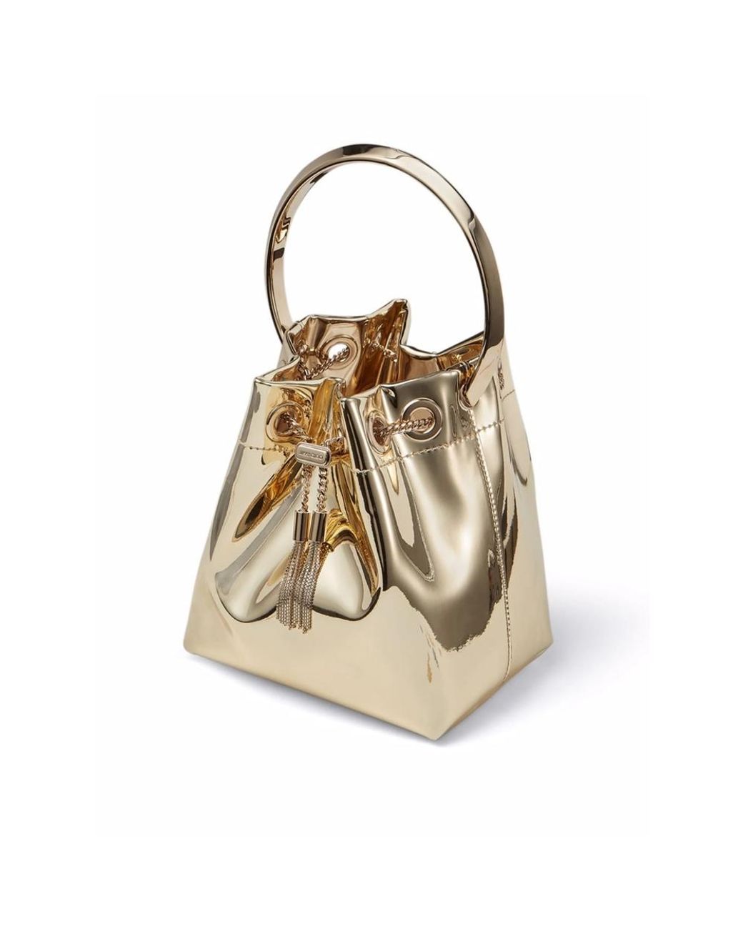 Jimmy Choo Natural Gold Bucket Bags