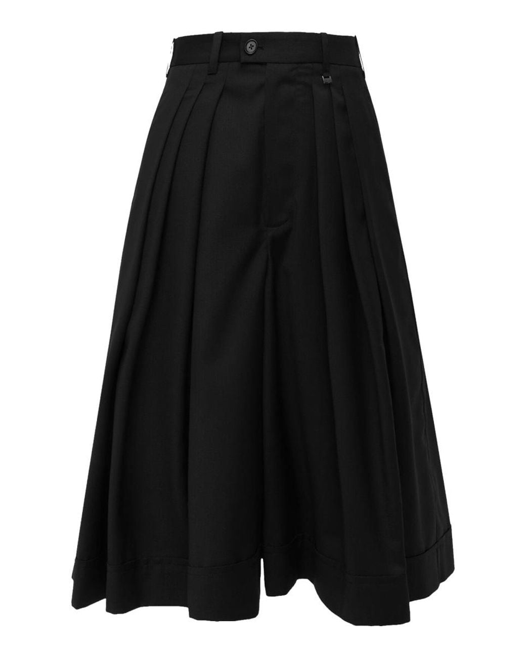 Vivienne Westwood Black Midi Skirt Culottes Virgin Wool