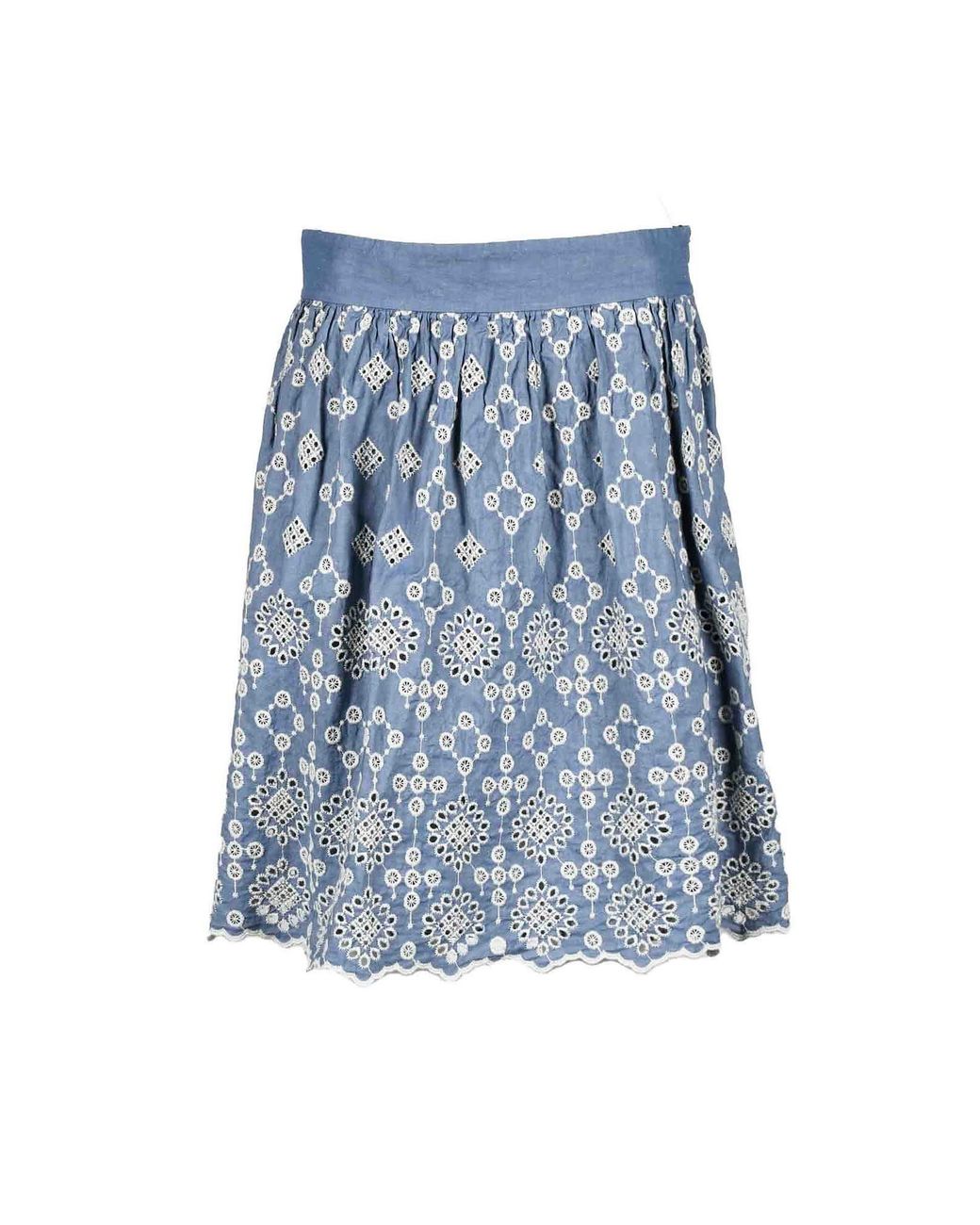 Max Mara Denim Blue Skirt | Lyst