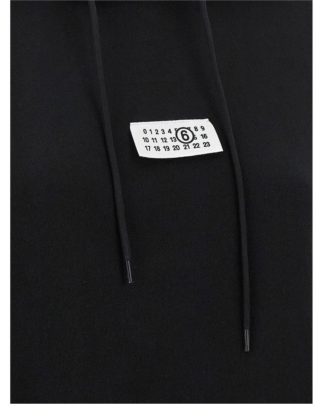 MM6 by Maison Margiela Blue Numeric Signature Patch Hoodie