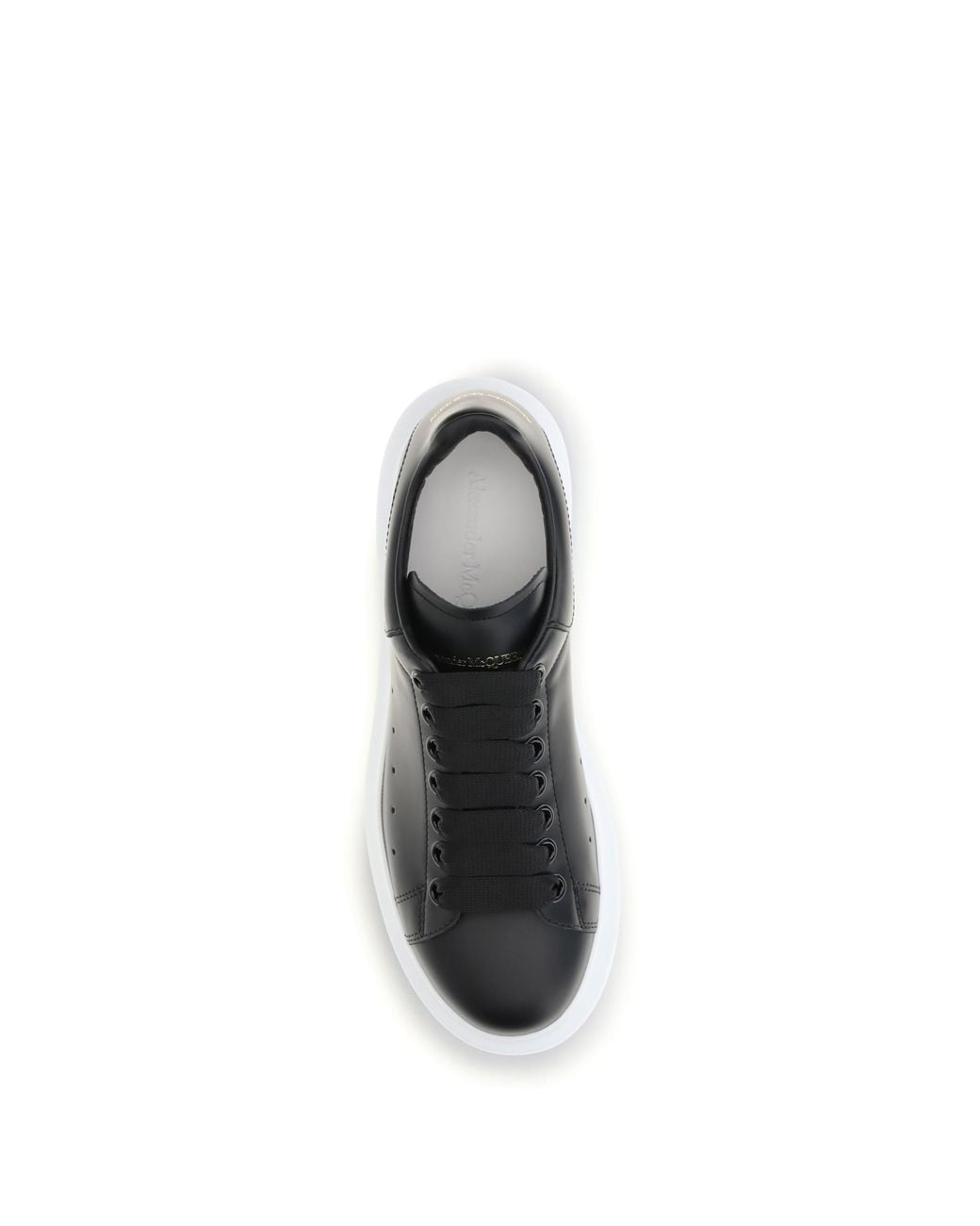 McQueen Black Leather Sneakers
