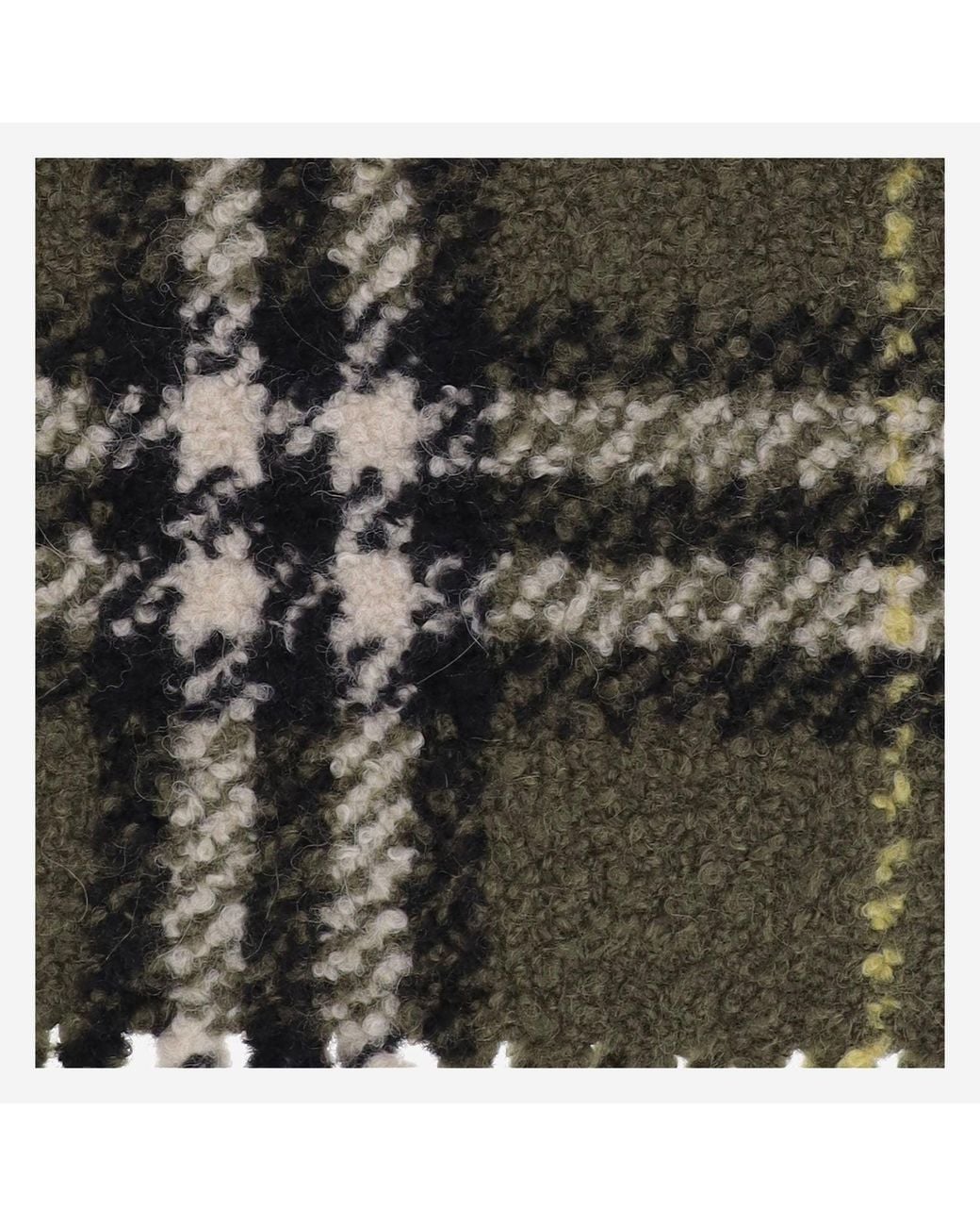 Burberry Black Brushed Scarf Alpaca Blend Scarfs