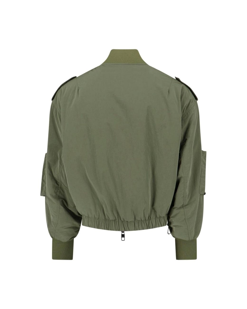 Dolce & Gabbana Green Logo Bomber Jacket for men