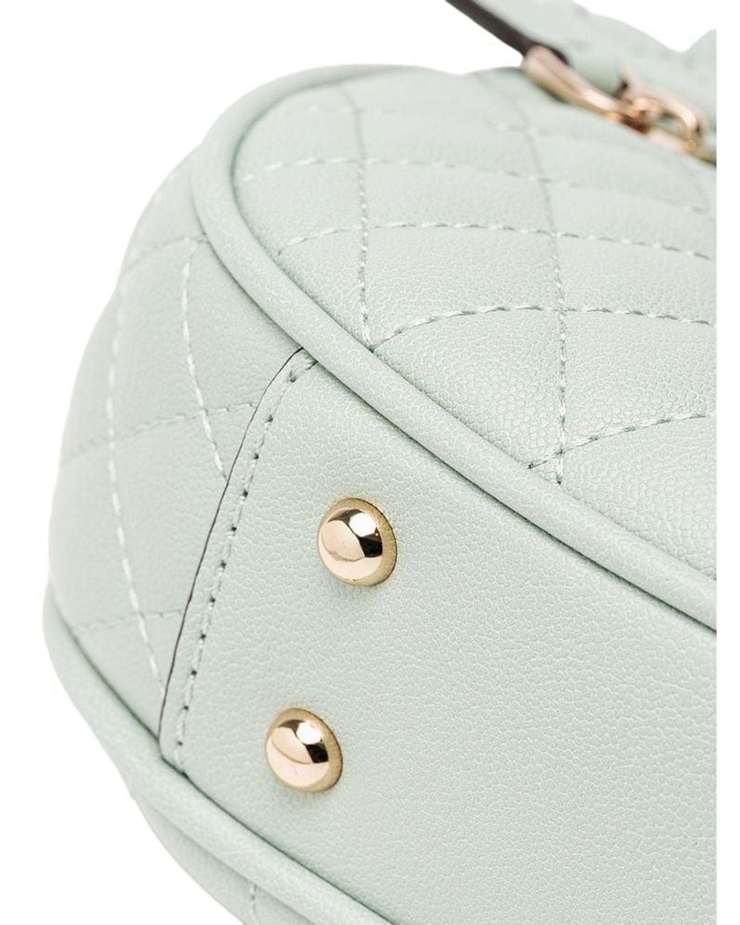 Guess White Guess Quilted Polyurethane Crossbody Bag