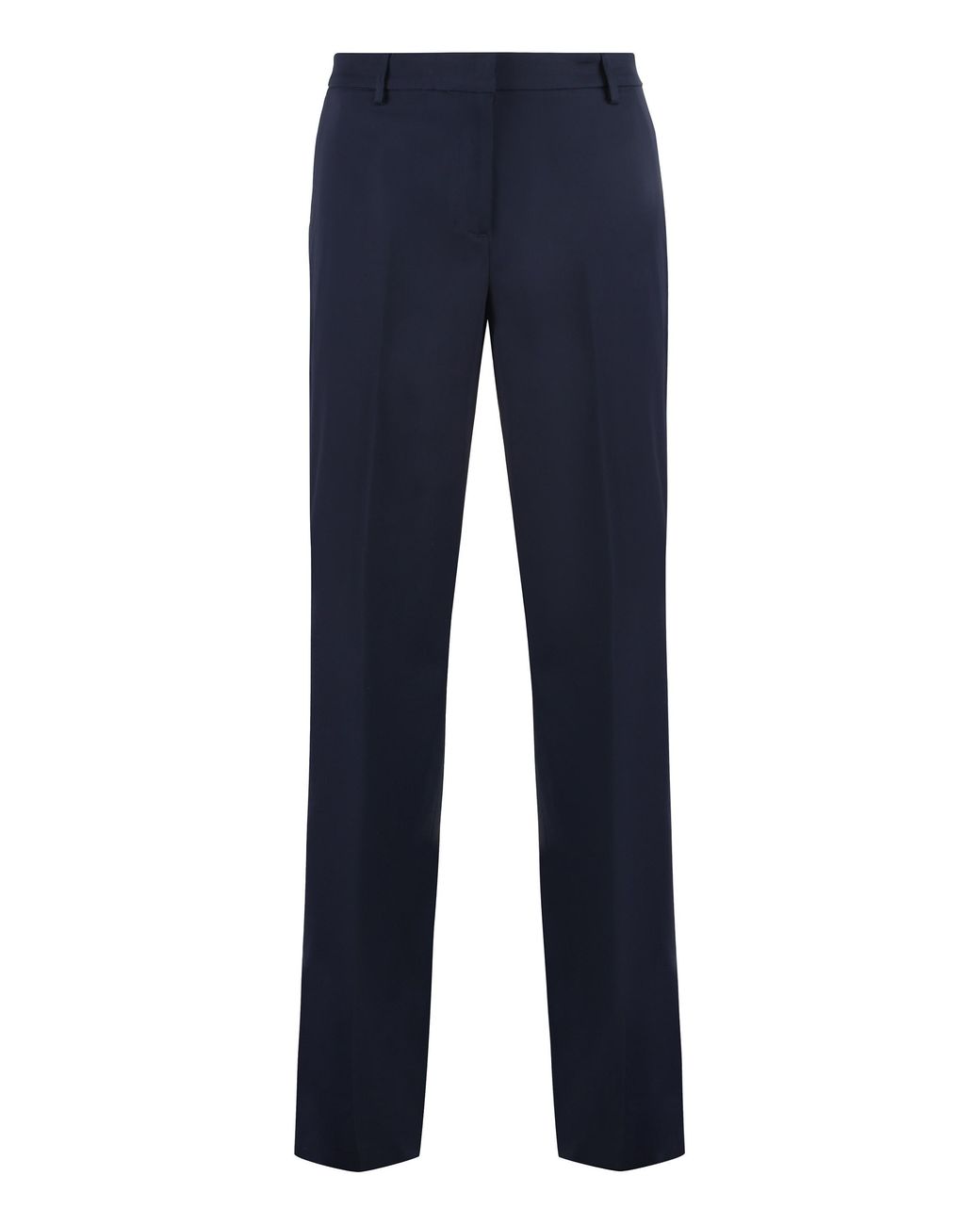 PT Torino Blue Stretch Viscose Trousers Elastane Straight