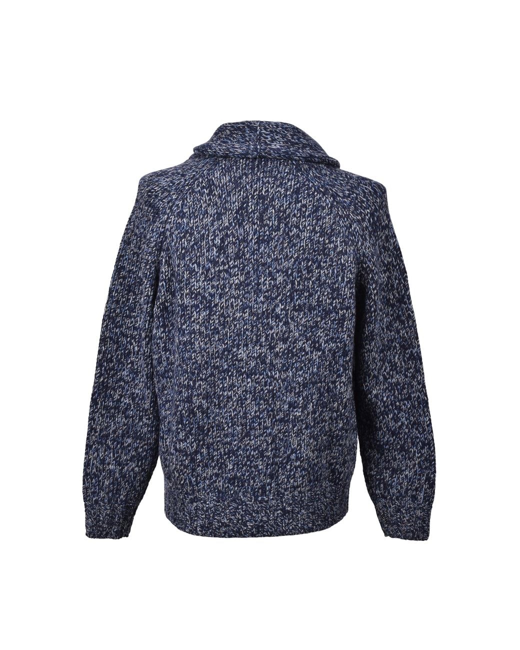 Brunello Cucinelli Blue Cashmere Knit Sweater for men