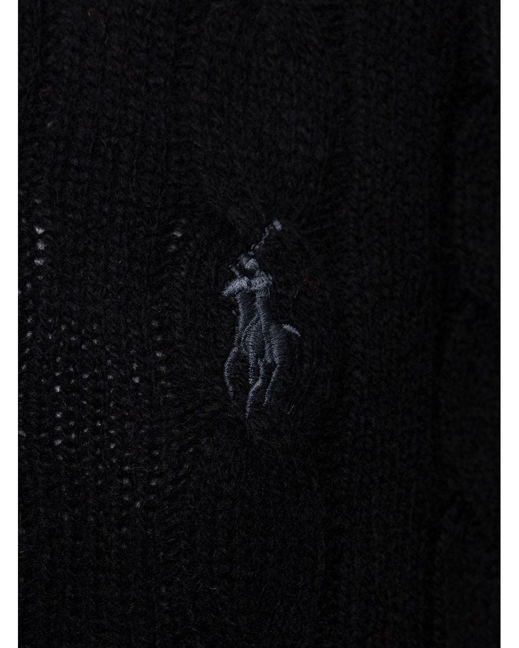 Polo Ralph Lauren Black Maglia Girocollo Treccia for men