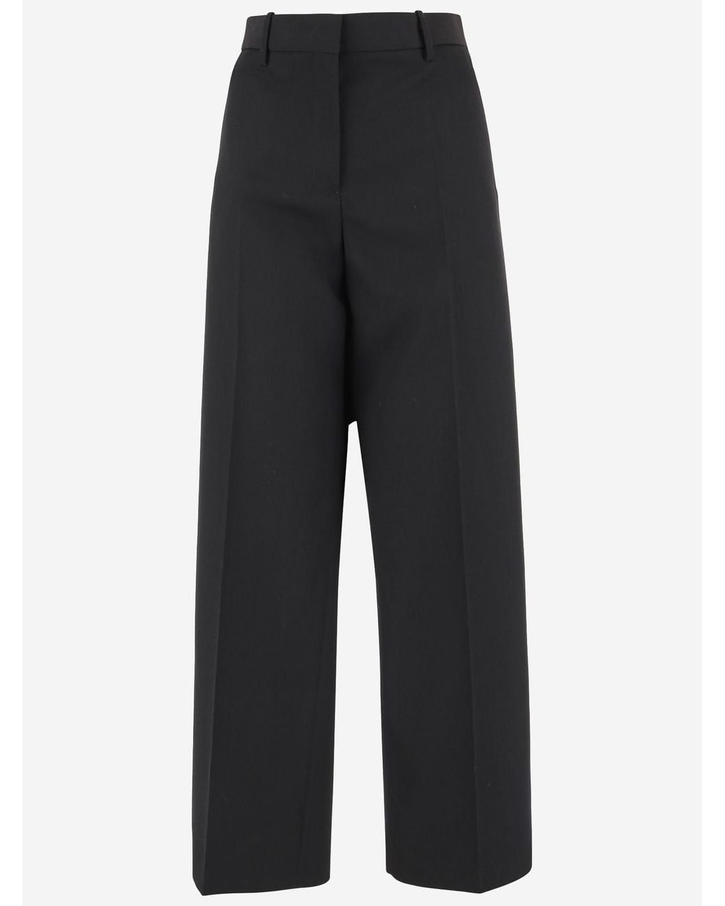 Jil Sander Blue Wool Trousers