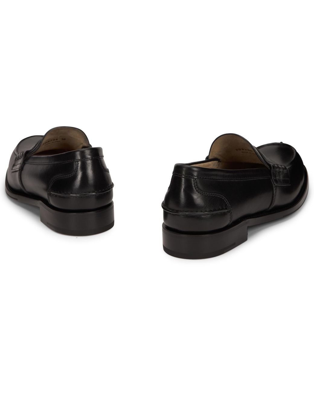 Prada Black Prada Polished Calfskin Loafer for men