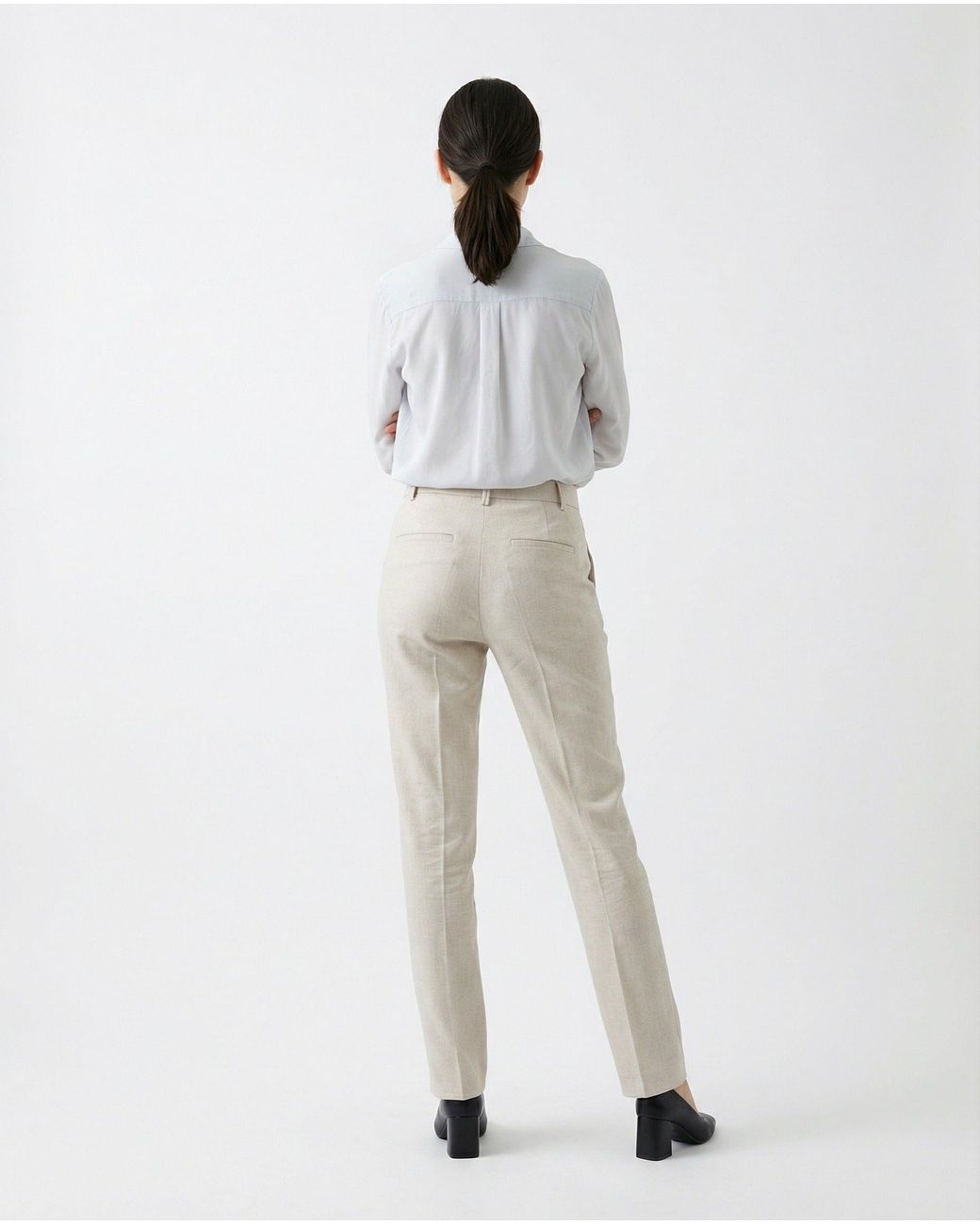 Brunello Cucinelli White Cotton Casual Pants