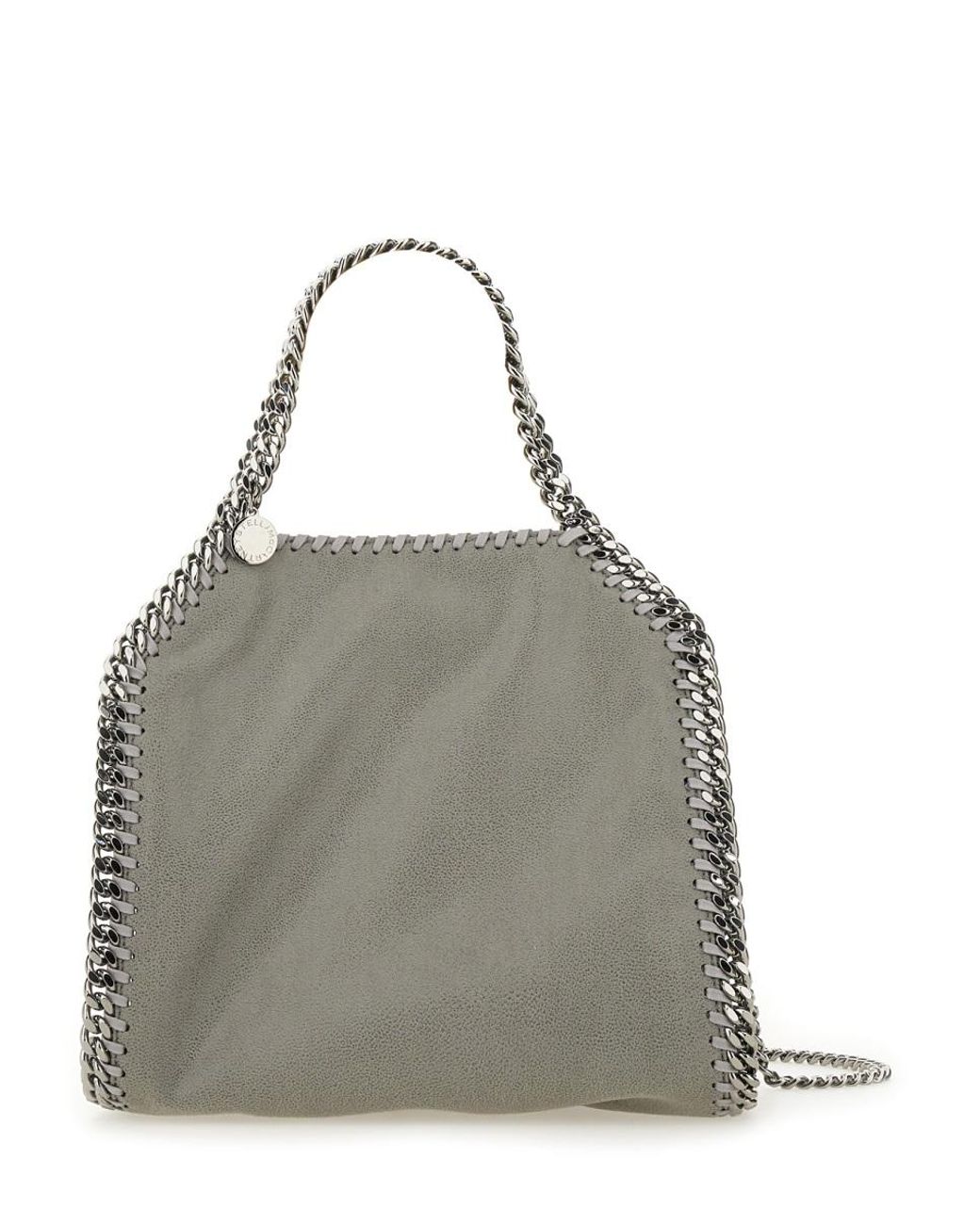 Stella McCartney Gray Falabella Mini Tote Bag Polyester Handbags
