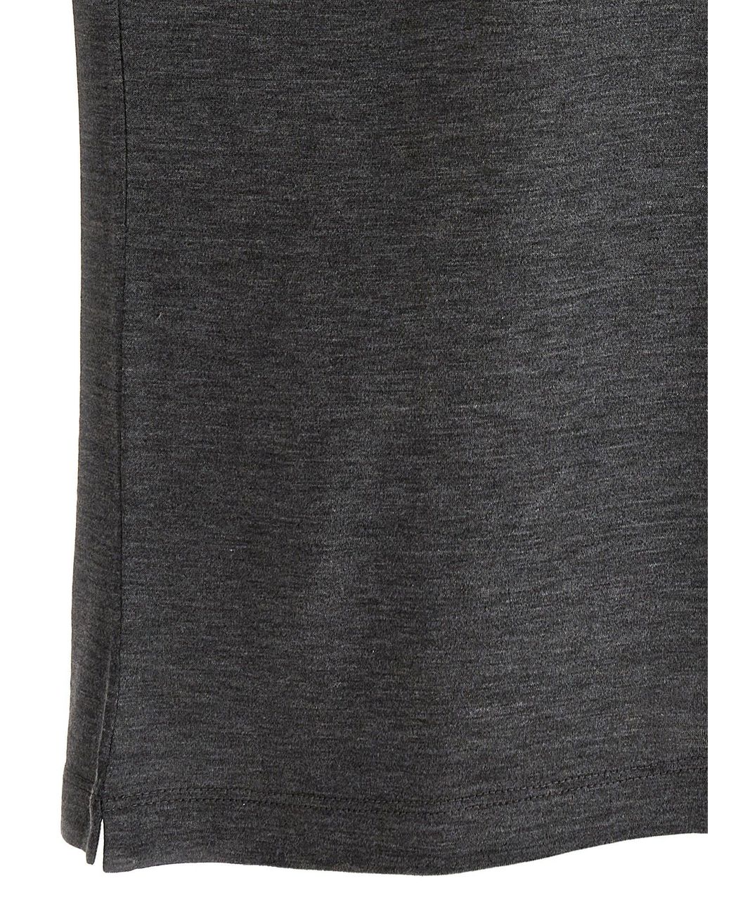 Brunello Cucinelli Gray Silk-Cotton Jersey T-Shirt