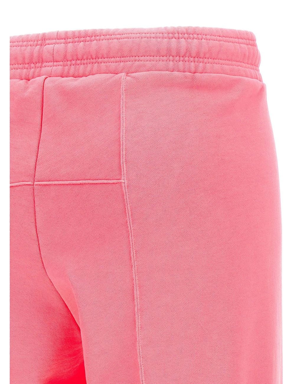 Vetements Pink Logo-Print Cotton Joggers