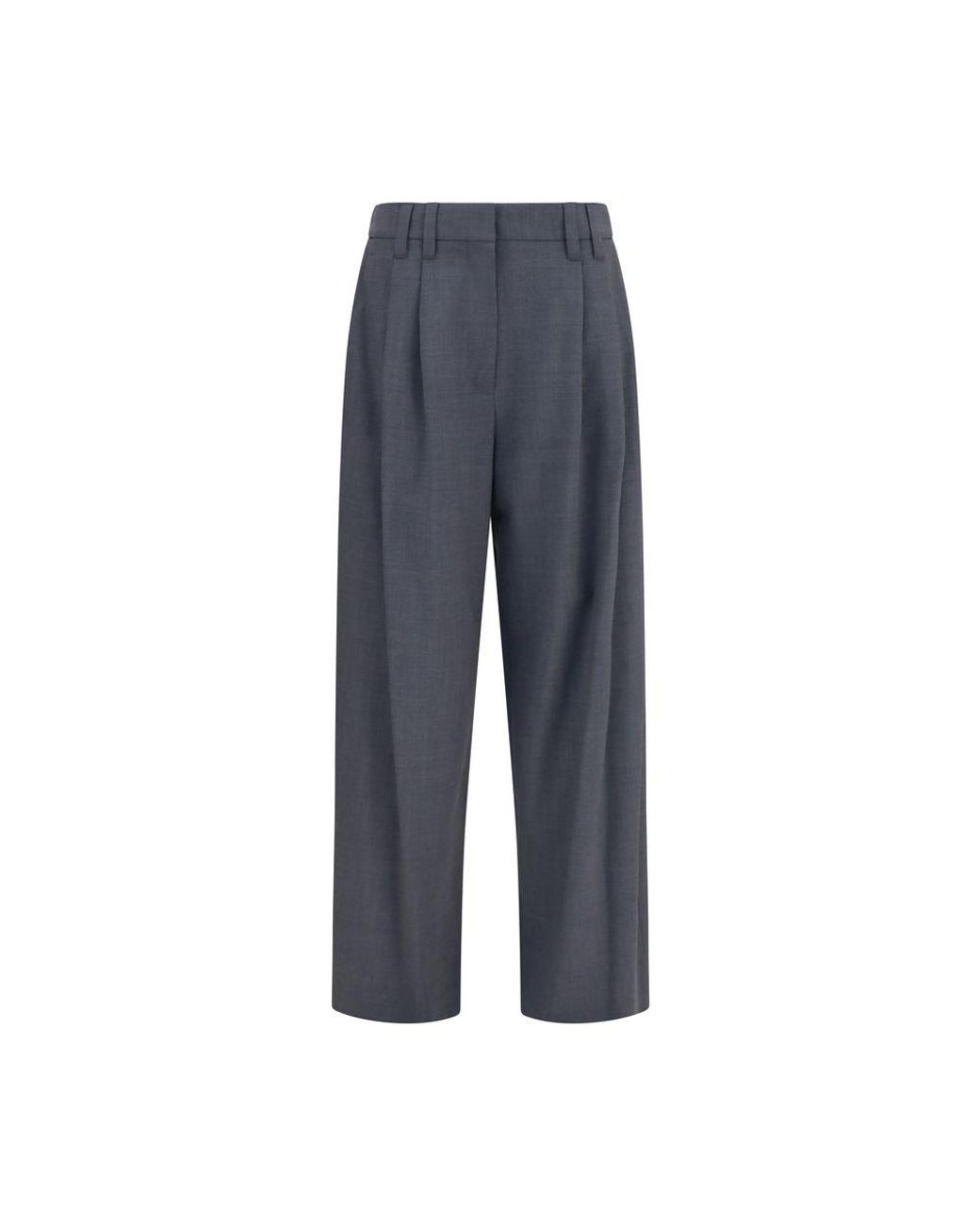 Brunello Cucinelli Blue Wool Oves Aries Dress Pants