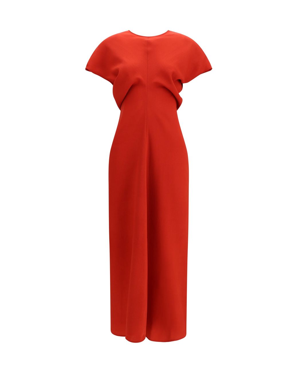 Totême Red Dress Slouch Waist Wool