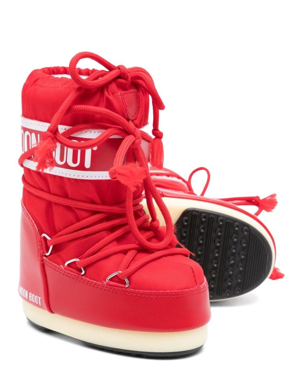 Moon Boot Red Icon Logo Boots