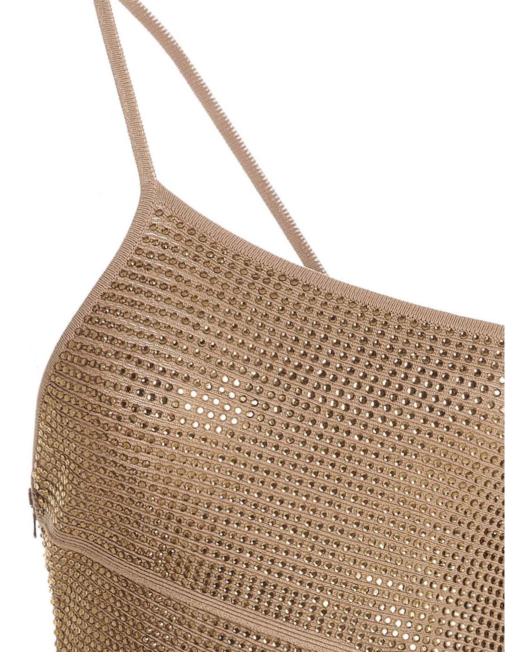 ANDREADAMO Natural Viscose Mini Skirt
