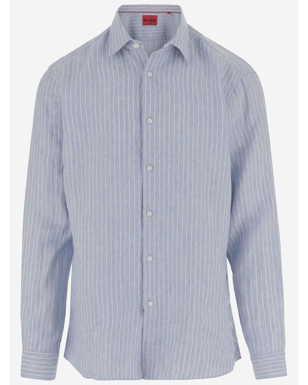 Boss Blue Linen Shirt for men