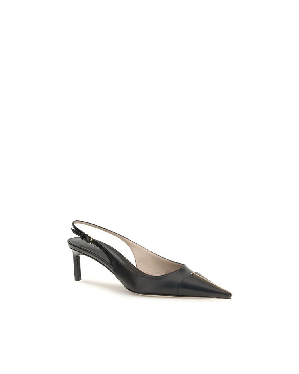 Tom Ford Multicolor Black Calf Leather Bos Taurus Mid Heel Pumps