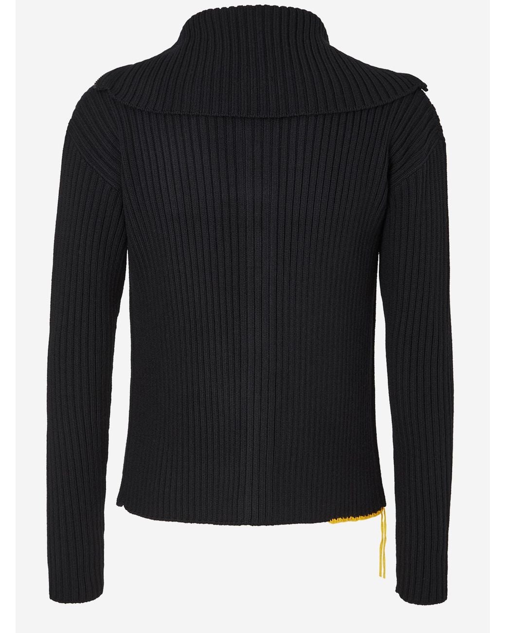 Fendi Black Wool Cardigan With Logo Sweater for men