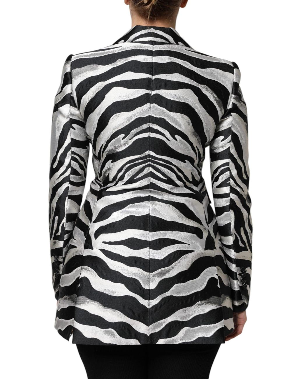Dolce & Gabbana Black Polyester Blazer Jacket