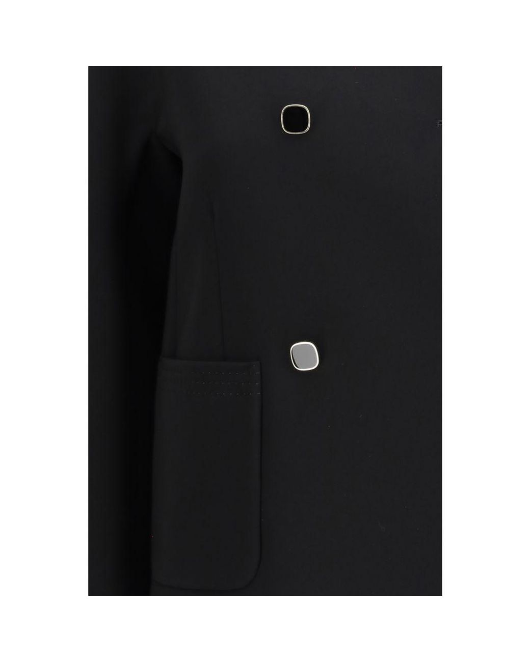 Max Mara Black Triacetate Coat