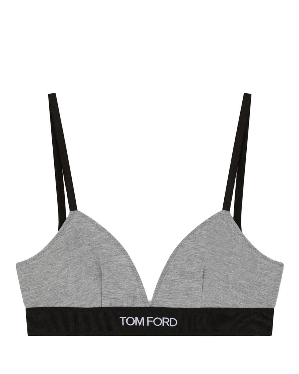 Tom Ford Black Logo Design Bra Modal Underwear