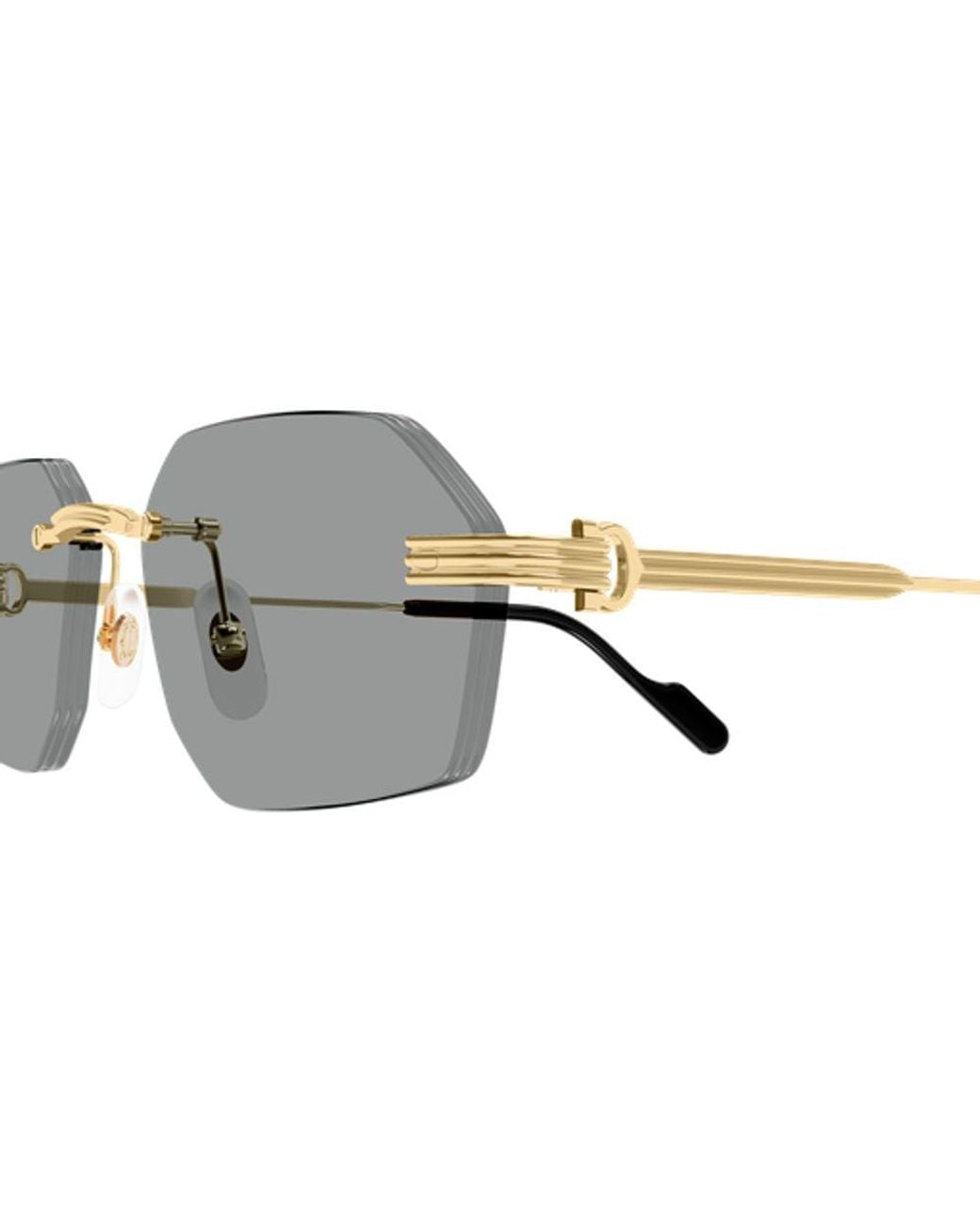 Cartier Gray Cartier Eyewear Ct0616S Sunglasses for men