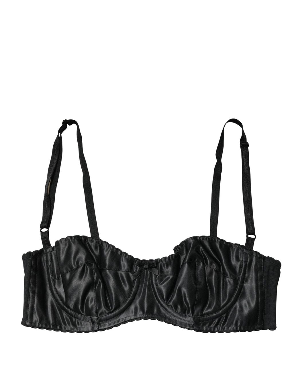 Dolce & Gabbana Black Dolce & Gabbana Semi-Pad Underwire Balconette Bra