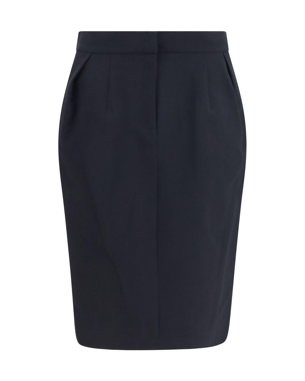 Magda Butrym Blue Pleated Midi Skirt