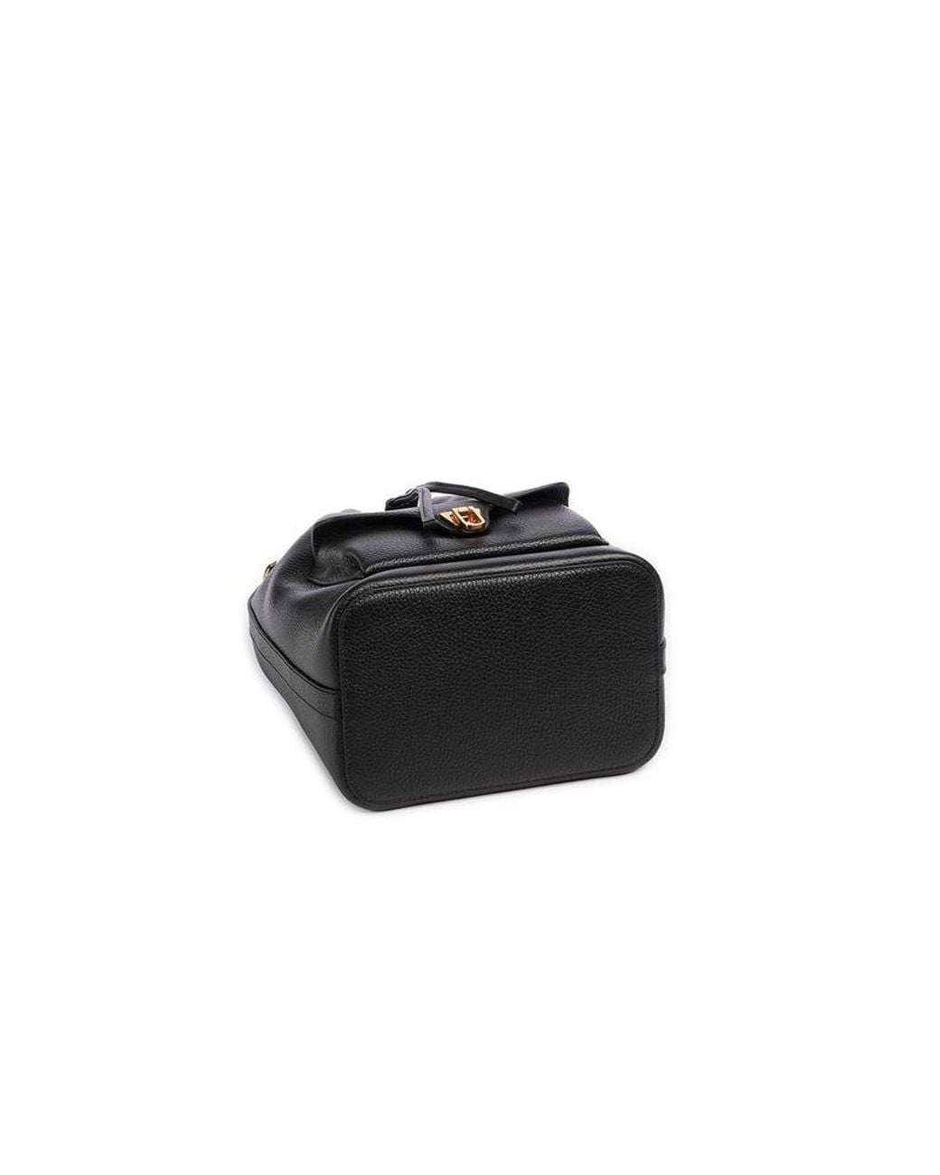 Coccinelle Black Bucket Bag Cowhide Bucket-Bags