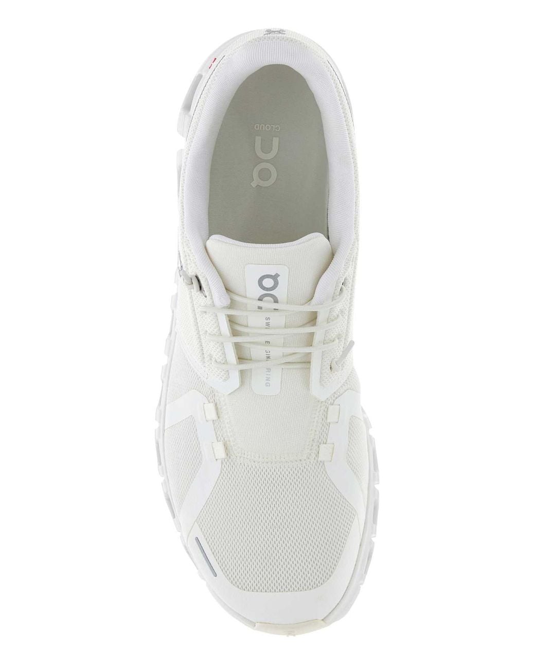 On Shoes White Mesh Cloud 6 Sneakers for men