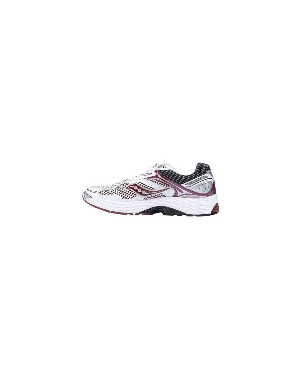 Saucony White Bordeaux Synthetic Athletic Sneakers for men