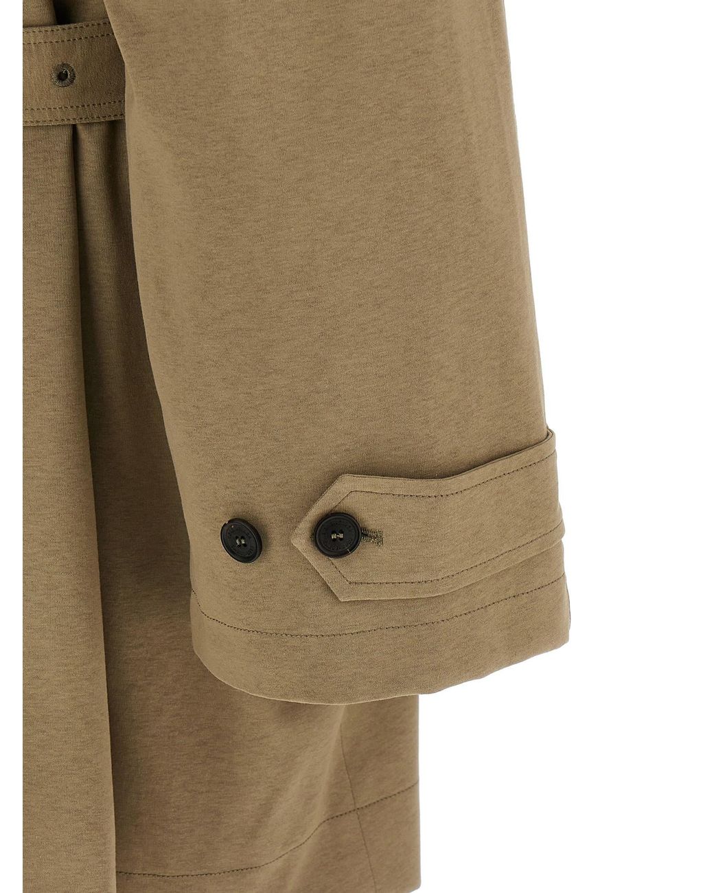 Balenciaga Natural Cotton Trench Coat