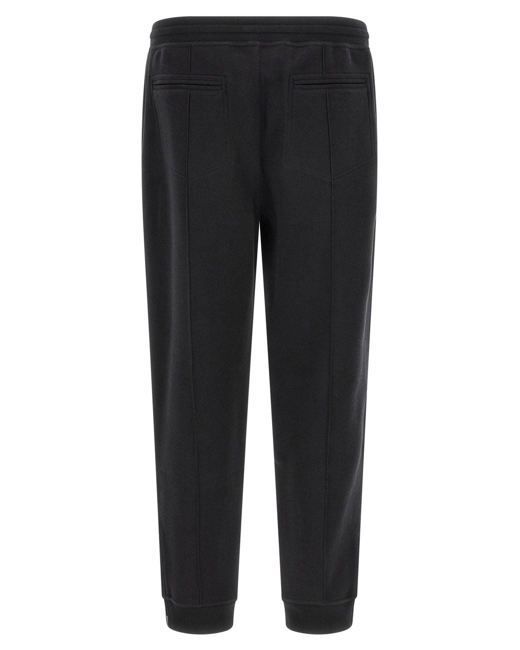 Brunello Cucinelli Black Cotton, Cashmere And Silk Joggers for men