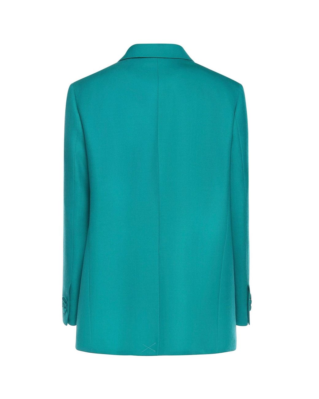 Fendi Blue Grain De Poudre Wool Blazer