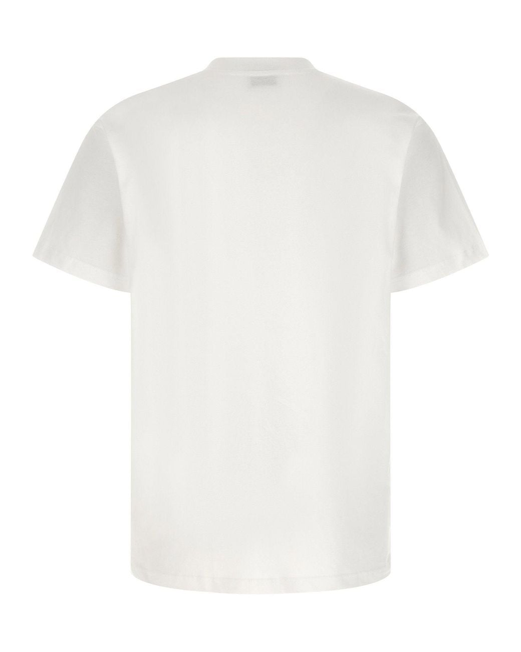 Moschino White Car-Printed T-Shirt